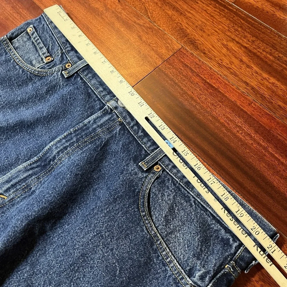 Vintage Levis 505 Jeans Mens 42x30 Blue Dark Wash Denim Regular Fit Grunge Y2K